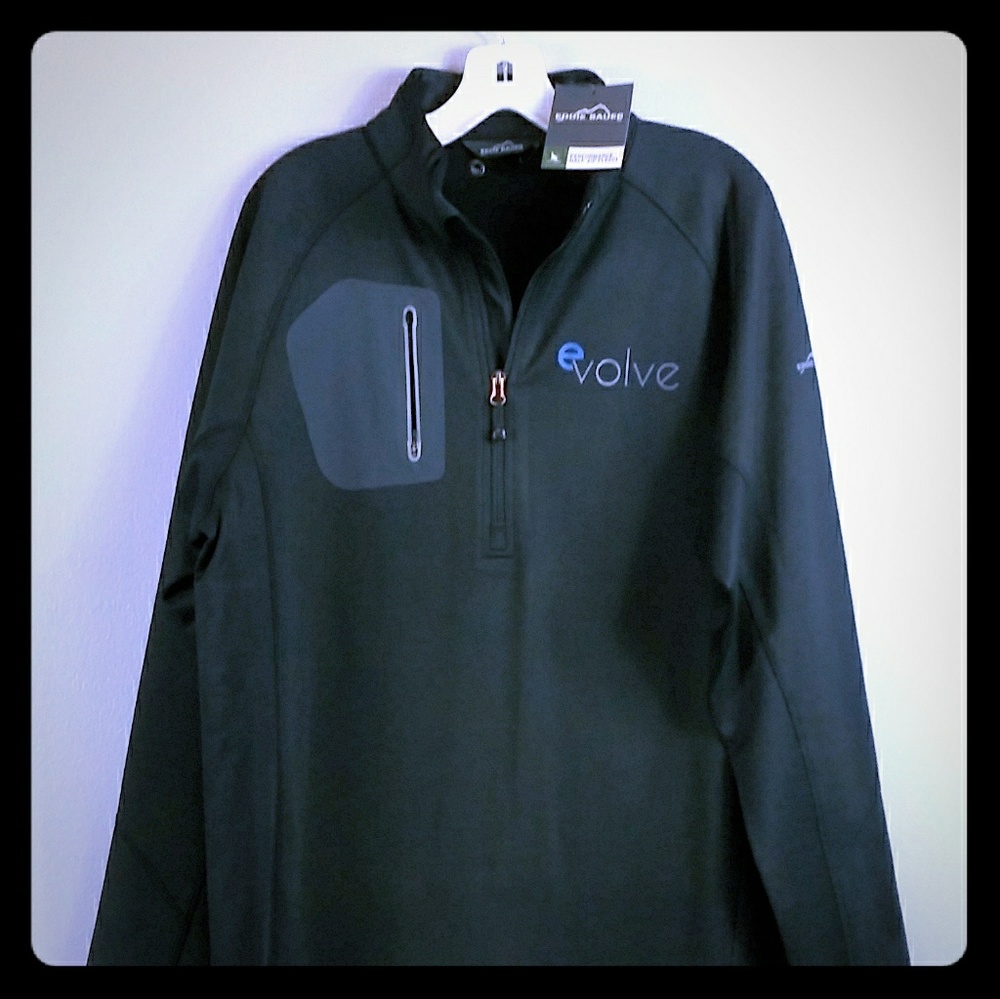 NWT Eddie Bauer 1/2 zip performance fleece size L